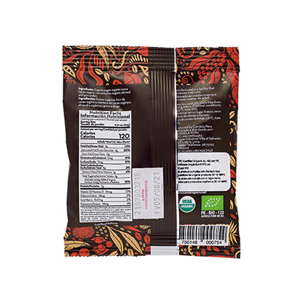 Almendra Cubierta con Chocolate Orgánico 20 gr / 55% Cacao