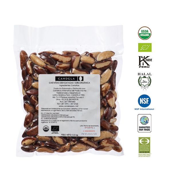 Castaña Amazónica Entera Orgánica 500g