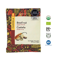 Castañas Amazónicas Tostadas con Ají Orgánico 20g / Caja de 16 unidades